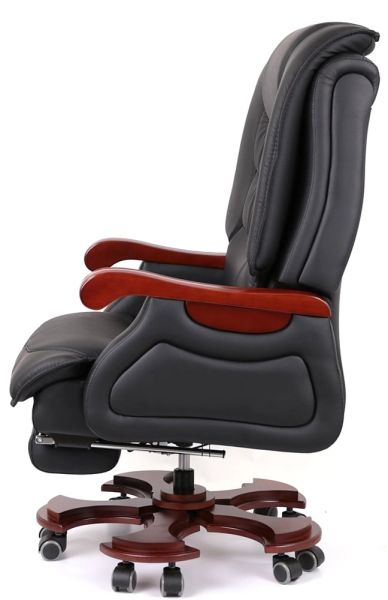 Крісло АКЛАС Ланселот EX RL (Шкіра LC-A Black)