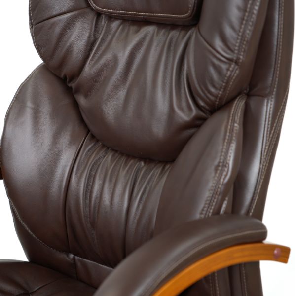 Крісло АКЛАС Флорида EX GB-233WW (Шкіра LC-K Dark brown)