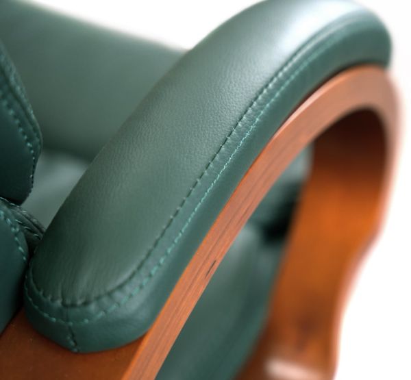 Крісло АКЛАС Тіроль EX GB-236WW (Шкіра Lux LC Green)