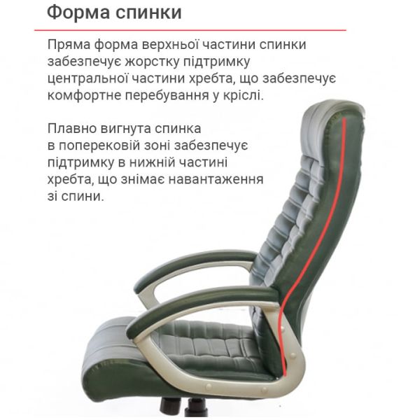 Крісло АКЛАС Атлант MP TILT (XY-7147) (PU Зелений)