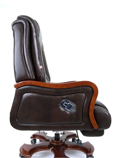 Крісло АКЛАС Трістрам EX RL (Шкіра Lux LC-K Dark brown)