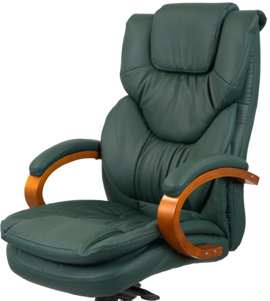 Крісло АКЛАС Флорида EX GB-233WW (Шкіра Lux LC Green)