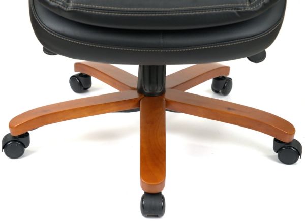 Крісло АКЛАС Флорида EX GB-233WW (Шкіра LC-A Black)