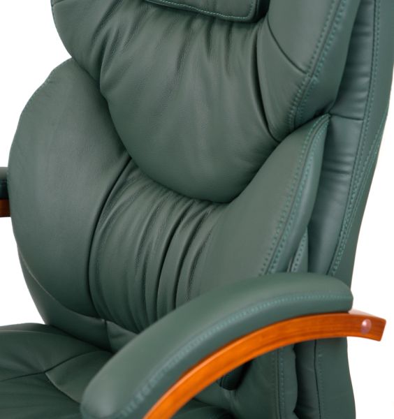 Крісло АКЛАС Флорида EX GB-233WW (Шкіра Lux LC Green)