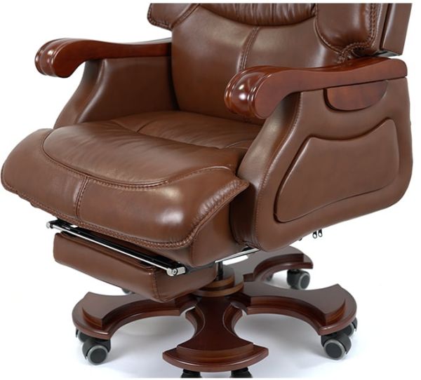 Крісло АКЛАС Ланселот EX RL (Шкіра LC-I Brown)