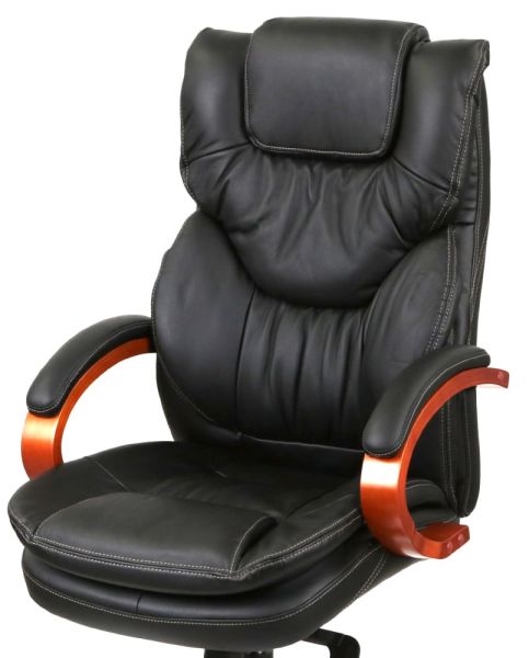 Крісло АКЛАС Флорида EX GB-233WW (Шкіра LC-A Black)