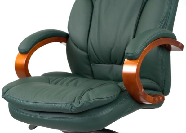 Крісло АКЛАС Тіроль EX GB-236WW (Шкіра Lux LC Green)