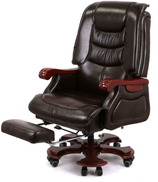 Крісло АКЛАС Ланселот EX RL (Шкіра LC-K Dark brown)