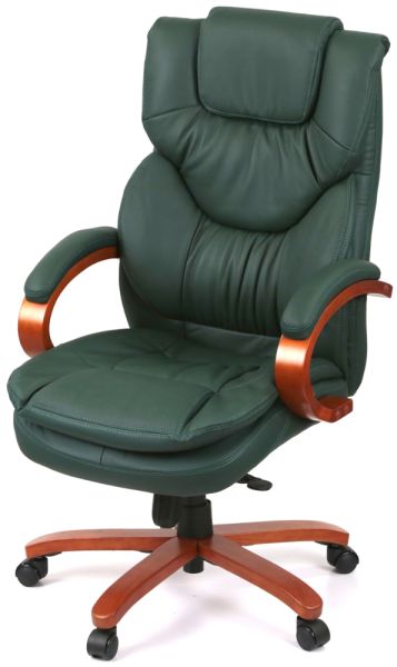 Крісло АКЛАС Флорида EX GB-233WW (Шкіра Lux LC Green)