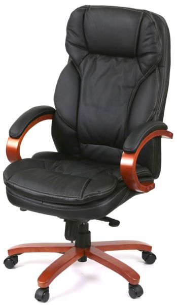 Крісло АКЛАС Тіроль EX GB-236WW (Шкіра LC-A Black)