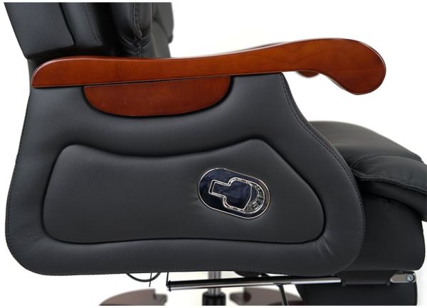 Крісло АКЛАС Ланселот EX RL (Шкіра LC-A Black)