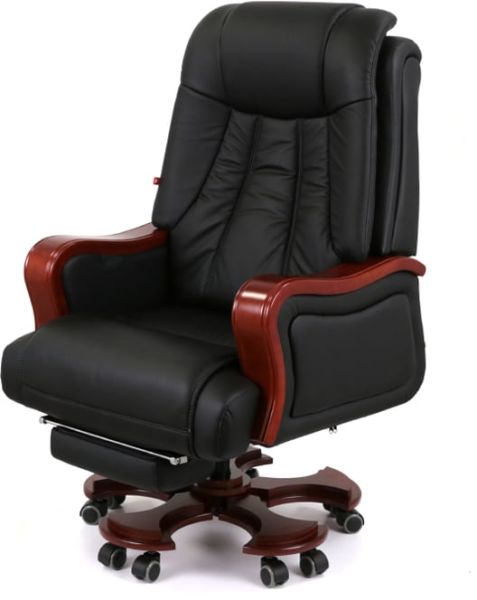 Крісло АКЛАС Трістрам EX RL (Шкіра LC-A Black)