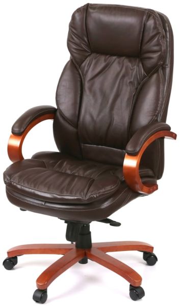 Крісло АКЛАС Тіроль EX GB-236WW (Шкіра LC-K Dark brown)