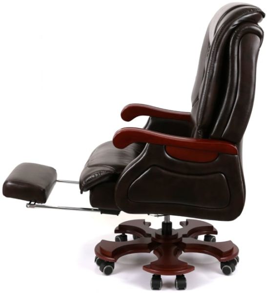 Крісло АКЛАС Ланселот EX RL (Шкіра LC-K Dark brown)