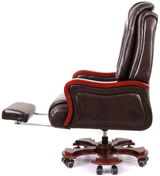 Крісло АКЛАС Трістрам EX RL (Шкіра Lux LC-K Dark brown)