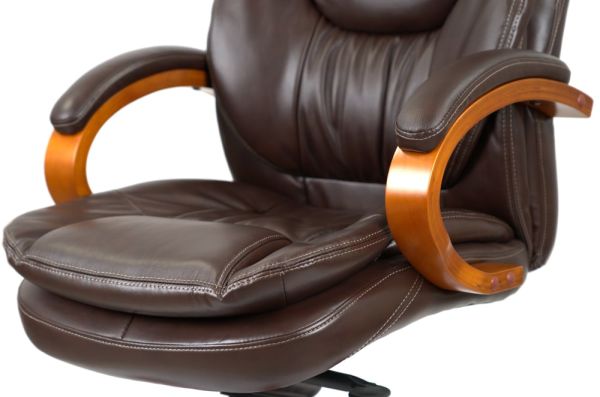 Крісло АКЛАС Флорида EX GB-233WW (Шкіра LC-K Dark brown)