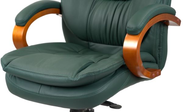 Крісло АКЛАС Флорида EX GB-233WW (Шкіра Lux LC Green)