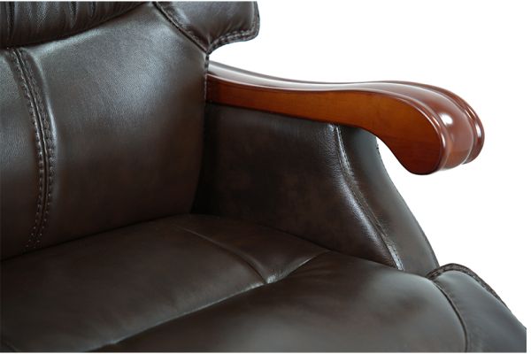 Крісло АКЛАС Ланселот EX RL (Шкіра LC-K Dark brown)