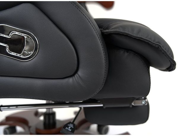 Крісло АКЛАС Ланселот EX RL (Шкіра LC-A Black)