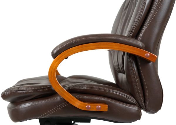 Крісло АКЛАС Тіроль EX GB-236WW (Шкіра LC-K Dark brown)