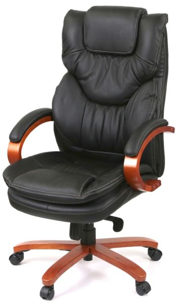 Крісло АКЛАС Флорида EX GB-233WW (Шкіра LC-A Black)