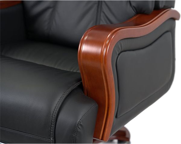 Крісло АКЛАС Трістрам EX RL (Шкіра LC-A Black)