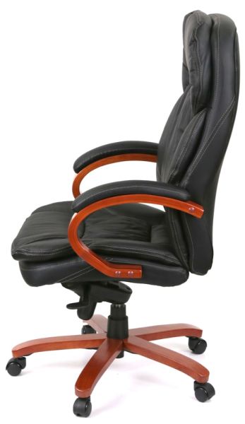 Крісло АКЛАС Тіроль EX GB-236WW (Шкіра LC-A Black)