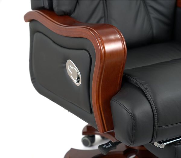 Крісло АКЛАС Трістрам EX RL (Шкіра LC-A Black)