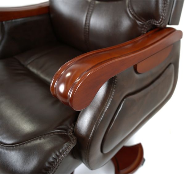 Крісло АКЛАС Ланселот EX RL (Шкіра LC-K Dark brown)