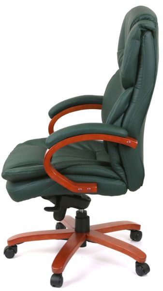 Крісло АКЛАС Флорида EX GB-233WW (Шкіра Lux LC Green)