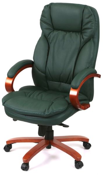 Крісло АКЛАС Тіроль EX GB-236WW (Шкіра Lux LC Green)