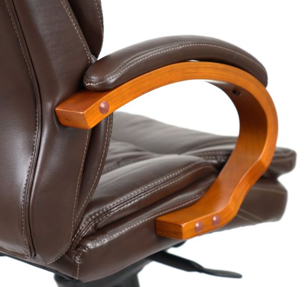 Крісло АКЛАС Тіроль EX GB-236WW (Шкіра LC-K Dark brown)