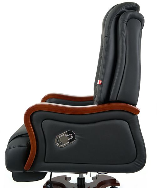 Крісло АКЛАС Трістрам EX RL (Шкіра LC-A Black)