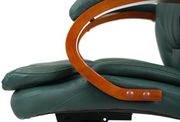 Крісло АКЛАС Тіроль EX GB-236WW (Шкіра Lux LC Green)