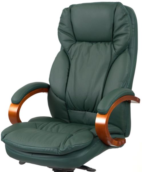 Крісло АКЛАС Тіроль EX GB-236WW (Шкіра Lux LC Green)