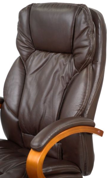 Крісло АКЛАС Тіроль EX GB-236WW (Шкіра LC-K Dark brown)