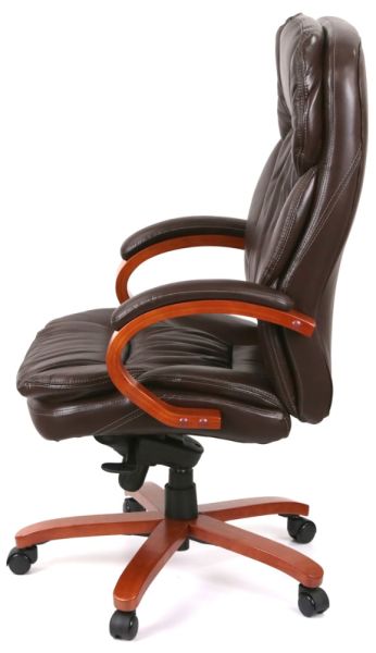 Крісло АКЛАС Тіроль EX GB-236WW (Шкіра LC-K Dark brown)