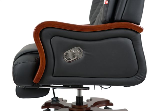 Крісло АКЛАС Трістрам EX RL (Шкіра LC-A Black)