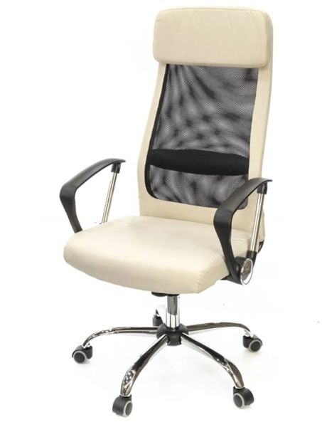 Крісло АКЛАС Гілмор FX СН TILT (Бежевий/Чорний)