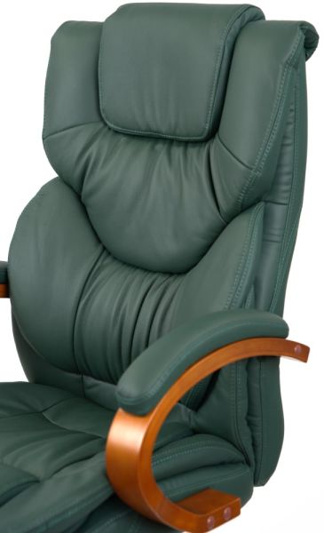 Крісло АКЛАС Флорида EX GB-233WW (Шкіра Lux LC Green)