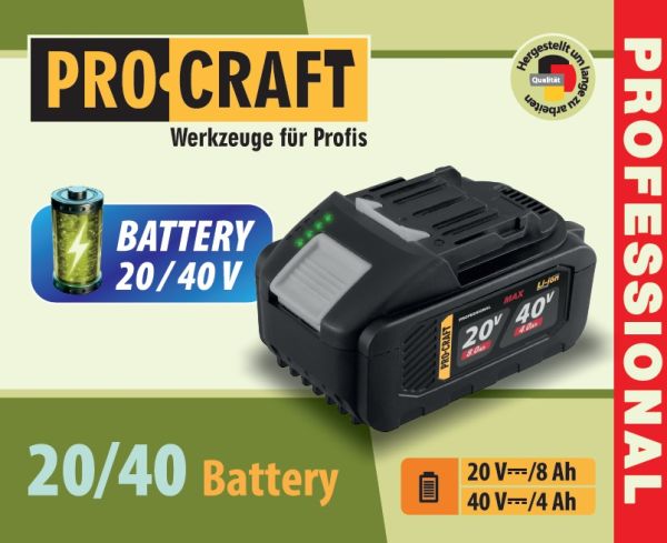 Акумуляторна батарея Procraft Battery20/8C 8 Аг Type-C