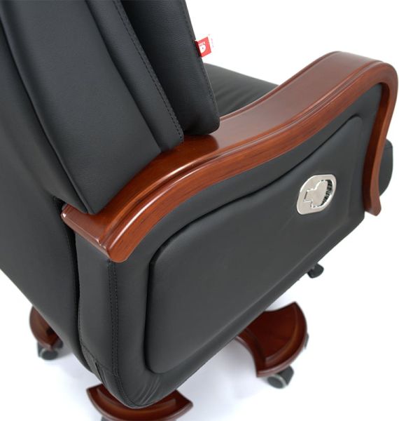 Крісло АКЛАС Трістрам EX RL (Шкіра LC-A Black)