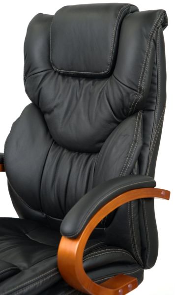 Крісло АКЛАС Флорида EX GB-233WW (Шкіра LC-A Black)