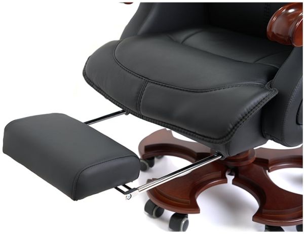 Крісло АКЛАС Ланселот EX RL (Шкіра LC-A Black)