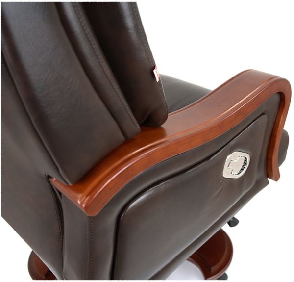 Крісло АКЛАС Трістрам EX RL (Шкіра Lux LC-K Dark brown)