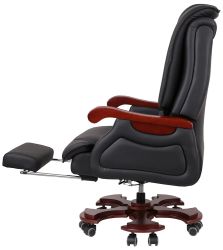 Крісло АКЛАС Ланселот EX RL (Шкіра LC-A Black)