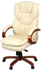 Крісло АКЛАС Флорида EX GB-233WW (Шкіра LC-F Beige)