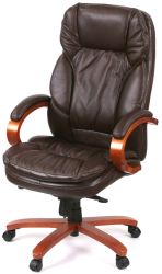 Крісло АКЛАС Тіроль EX GB-236WW (Шкіра LC-K Dark brown)