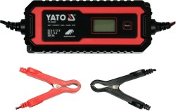Зарядний прилад мережевий з LCD дисплеєм 230В YATO до акумуляторів 6V-2А 12V-4А, макс. 240 AГод [20]