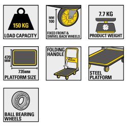 Візок-платформа вантажний STANLEY SXWTD-PC527